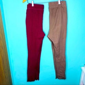 Uniqlo ribbed leggings